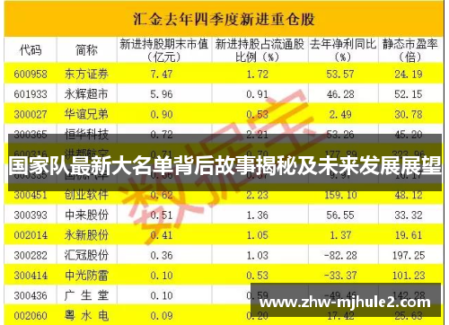 国家队最新大名单背后故事揭秘及未来发展展望